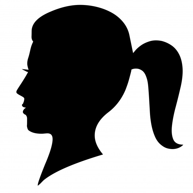 silhouette of a girl
