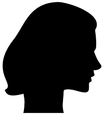 silhouette of a lady